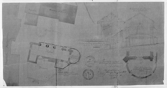 Projet de reconstruction de la sacristie... de la toiture...