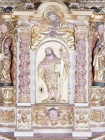 Détail : armoire du tabernacle.