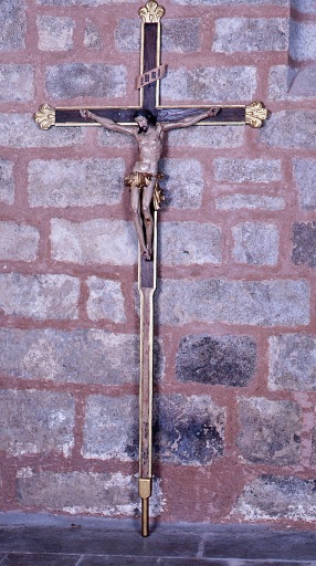 Croix de procession : Christ en croix