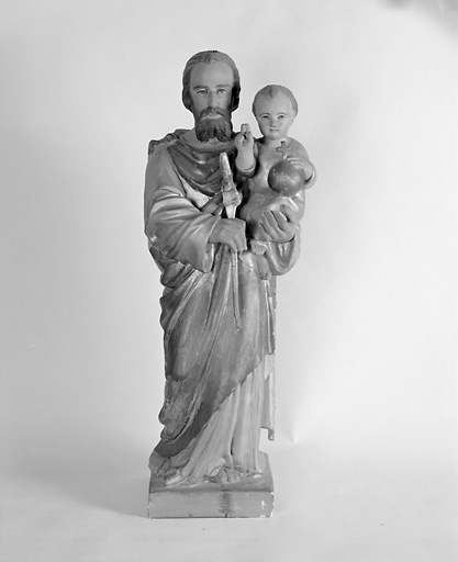 Statue : saint Joseph et l'Enfant Jésus