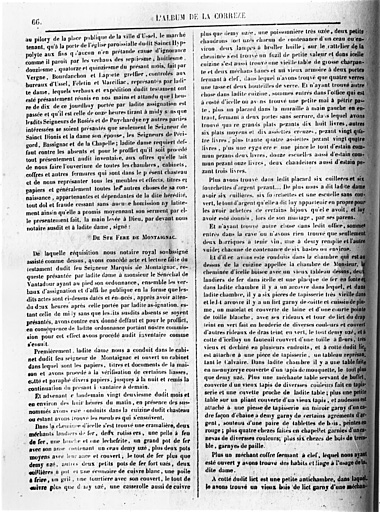 Publication de l'inventaire du château.