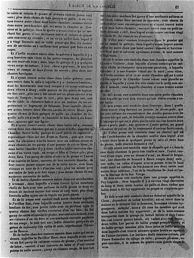 Publication de l'inventaire du château.