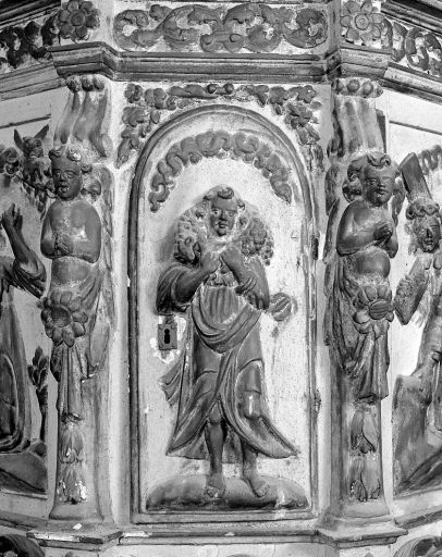 Tabernacle, détail du Bon Pasteur.