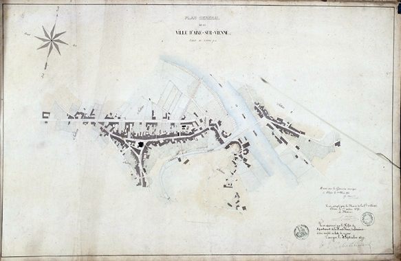 Plan d'alignement dressé par G. Nanot, 1872. Plan général.