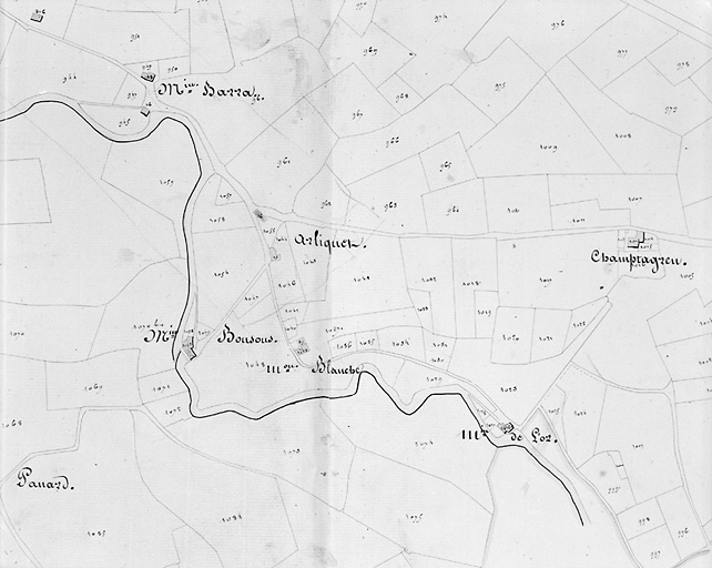 Ancien cadastre (1818-1823). Section D3.