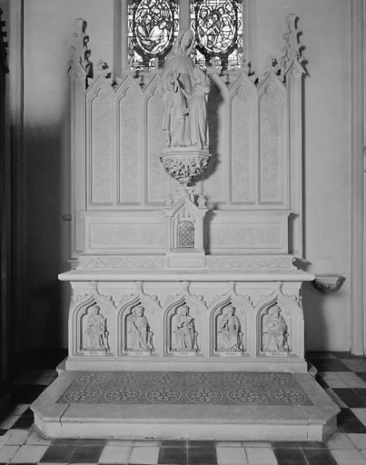 Autel, retable, tabernacle (autel secondaire de sainte Anne)