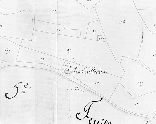 Tuilerie briqueterie, située autrefois près de la route des Cars et portée sur le cadastre de 1818, section B1.