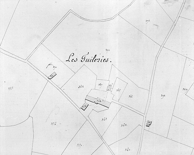 Tuilerie briqueterie, aujourd'hui disparue, mentionnée sur le cadastre de 1819, section E2.