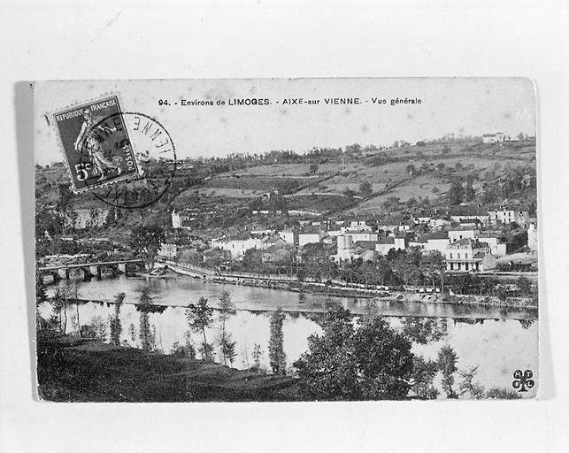 Quartier Outre- Vienne. Vue d'ensemble depuis la rive gauche de la Vienne.