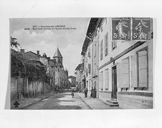 Rue Sadi Carnot et l'église.