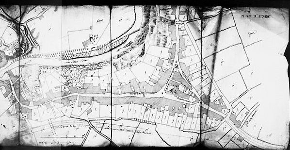 Plan d'ensemble de la ville (sans date vers 1770). Partie ouest.