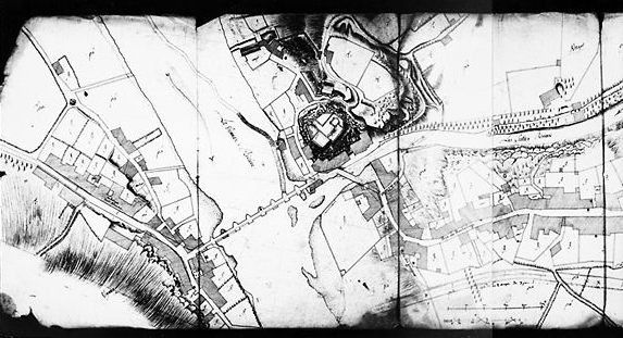 Plan d'ensemble de la ville (sans date vers 1770). Partie est.