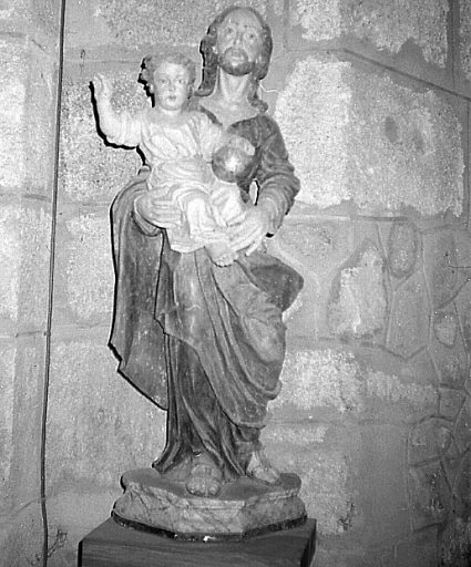 Statue : saint Joseph et l'Enfant Jésus