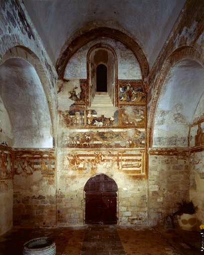 Revers de la façade occidentale, vue générale.