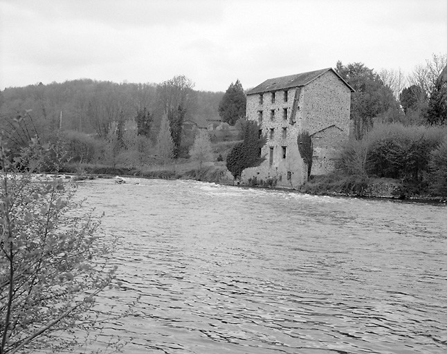 Vue d'ensemble depuis la rive droite de la Vienne.