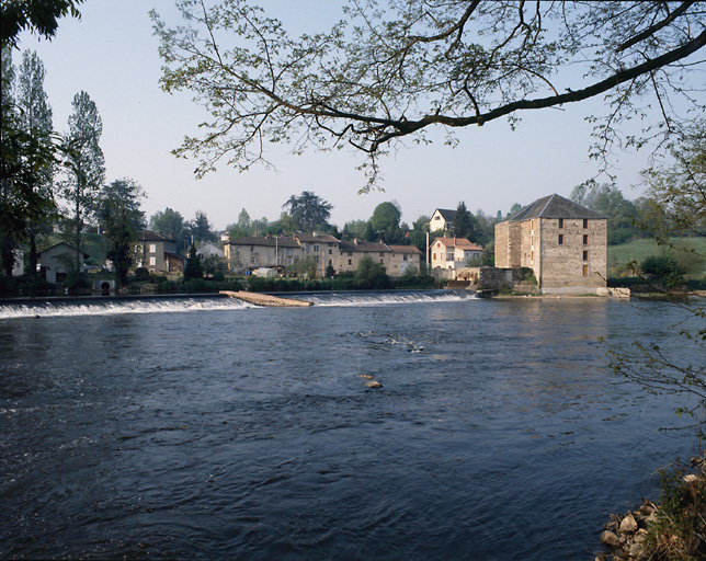 Vallée de la Vienne. Vue du quartier du Moulin de Tarn depuis la rive droite de la Vienne.