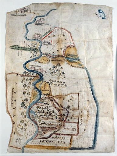Plan concernant des moulins des communes de Saint-Martin-le-Vieux et d'Aixe-sur-Vienne.