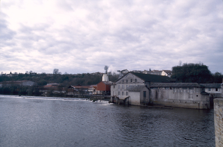 Vue générale depuis le pont sur la Vienne.