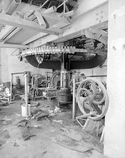 Bâtiment A. Intérieur. Partie supérieure de la turbine.