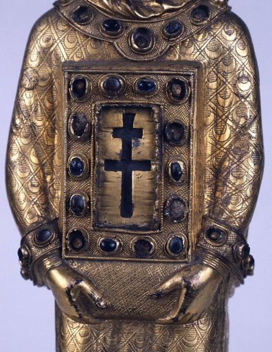 Détail du reliquaire.