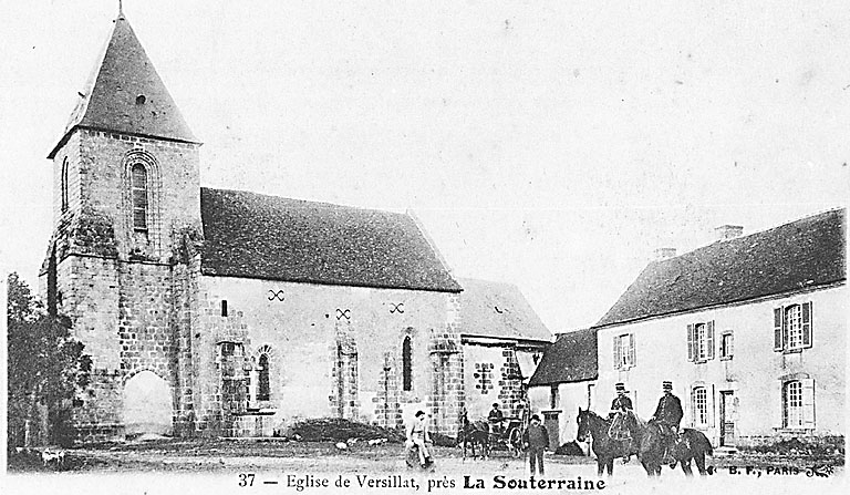 Vue de l'église, vers 1920.