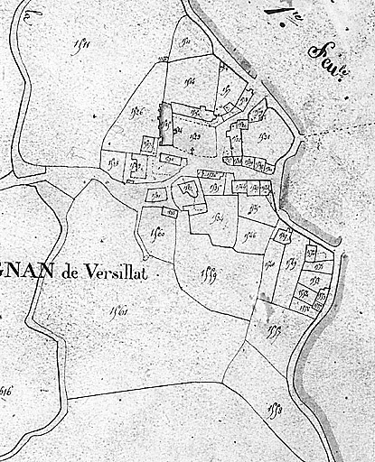 Section A, 5ème feuille : détail de Saint-Agnan.