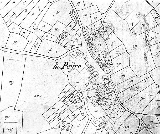 Section C, du Grand-Courret : 1ère feuille.