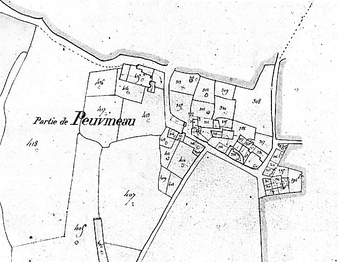Section F de la Prugne : 2ème feuille.