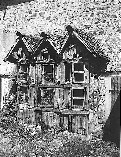 Proges. Vue d'ensemble d'un poulailler construit en 1935.