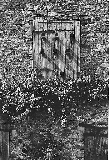 Vavre. Ferme (cadastre A1 792). Aménagement de planches à pigeons sur mur pignon.