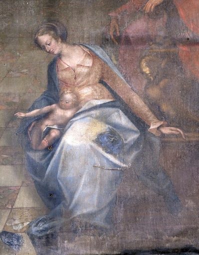 Détail : la Vierge et l'enfant Jésus.