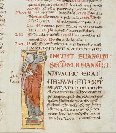 Incipit de l'évangile selon saint Jean. Lettre initiale I (fol. 337).