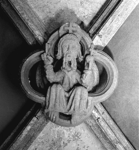 Bras nord du transept. Clef de voûte 3.