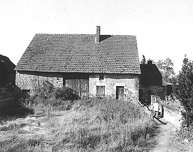 Vue de la façade antérieure.