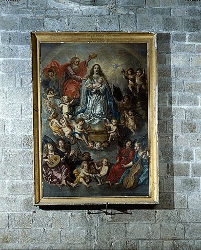 Tableau : la Vierge entourée d'un concert d'ange