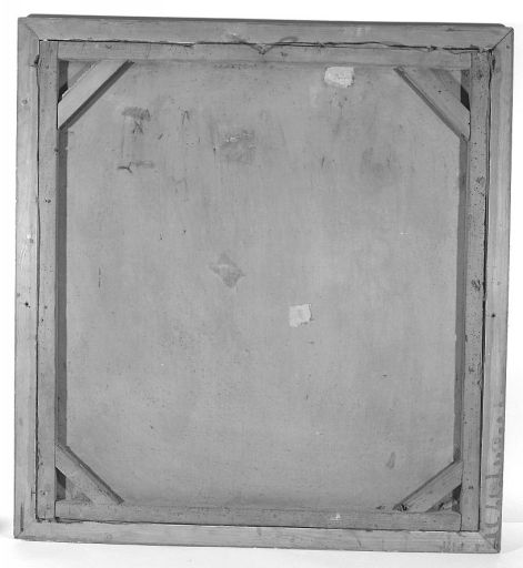 Tableau, cadre : l'adoration du Verbe incarné