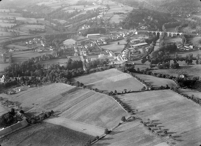 Vue aérienne prise depuis le nord.