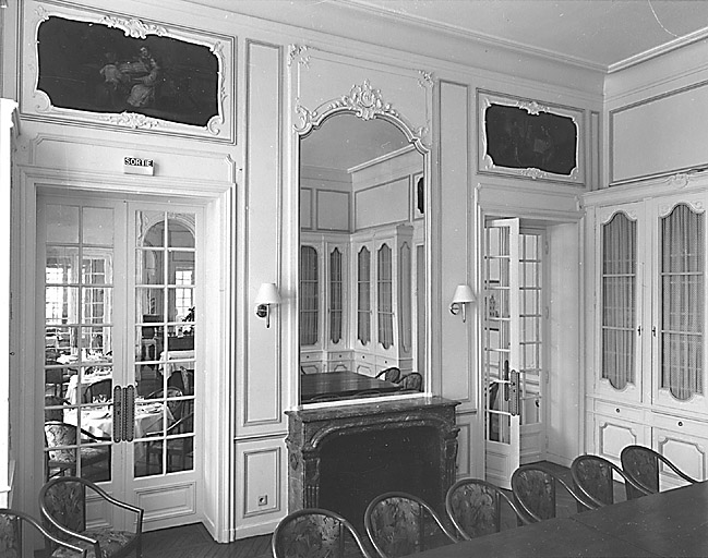 3 dessus-de-porte de la bibliothèque