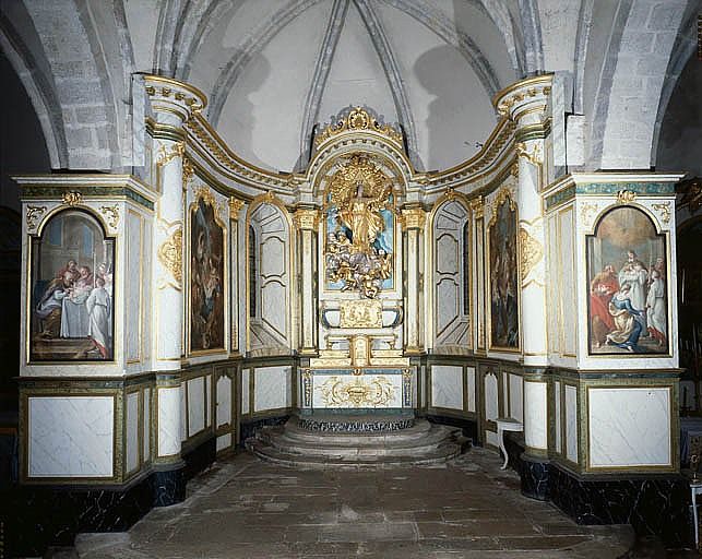 Lambris de revêtement (décor de choeur, ensemble du décor intérieur)