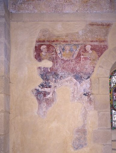 Travée droite du choeur, mur sud : scène de martyre.