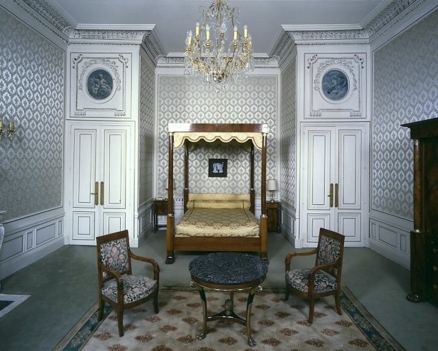 Chambre d'honneur, vue axiale.