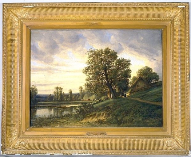 Tableau : Paysage à Saint-Hilaire-le-Château