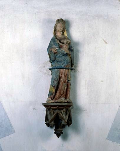 Statuette : Vierge à l'Enfant allaitant