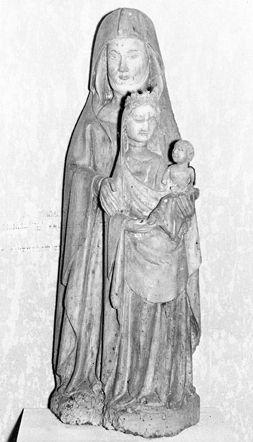 Groupe sculpté : sainte Anne, la Vierge et l'Enfant ou sainte Anne trinitaire