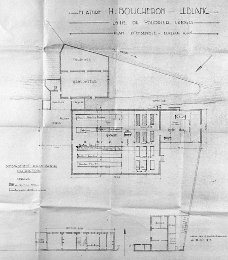 Plan masse en 1944.