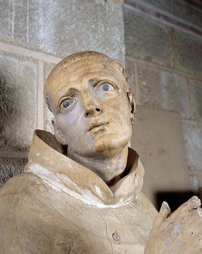 Détail du visage. - (c) Région Nouvelle-Aquitaine, Inventaire général du patrimoine culturel