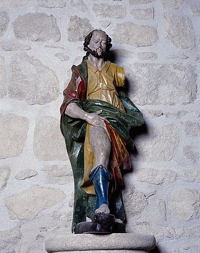 Statue (petite nature) : Saint Roch