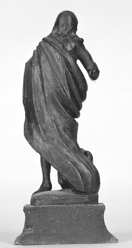 Statuette du tabernacle : second saint Jean-Baptiste, vue de dos. - (c) Région Nouvelle-Aquitaine, Inventaire général du patrimoine culturel