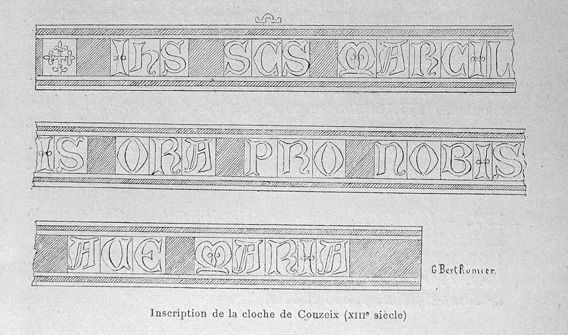 Relevé de l'inscription.