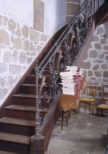 Rampe de l'escalier sud.